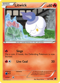 Litwick 14/116 Pokémon card from Plasma Freeze (2013), English Common