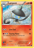 Lampent 15/116 Pokémon card from Plasma Freeze (2013), English Uncommon