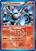 Chandelure 16/116 Pokémon card from Plasma Freeze (2013), English Rare Holo