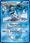 Seismitoad 26/116 Pokémon card from Plasma Freeze (2013), English Rare