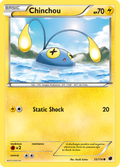 Chinchou 35/116 Pokémon card from Plasma Freeze (2013), English Common