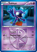 Sableye 49/116 Pokémon card from Plasma Freeze (2013), English Rare