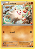 Mankey 59/116 Pokémon card from Plasma Freeze (2013), English Common