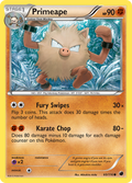 Primeape 60/116 Pokémon card from Plasma Freeze (2013), English Common