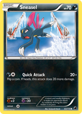 Sneasel 65/116 Pokémon card from Plasma Freeze (2013), English Common
