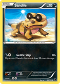 Sandile 68/116 Pokémon card from Plasma Freeze (2013), English Common