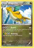 Dragonite 83/116 Pokémon card from Plasma Freeze (2013), English Rare Holo