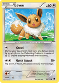 Eevee 89/116 Pokémon card from Plasma Freeze (2013), English Common