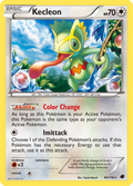 Kecleon 94/116 Pokémon card from Plasma Freeze (2013), English Rare