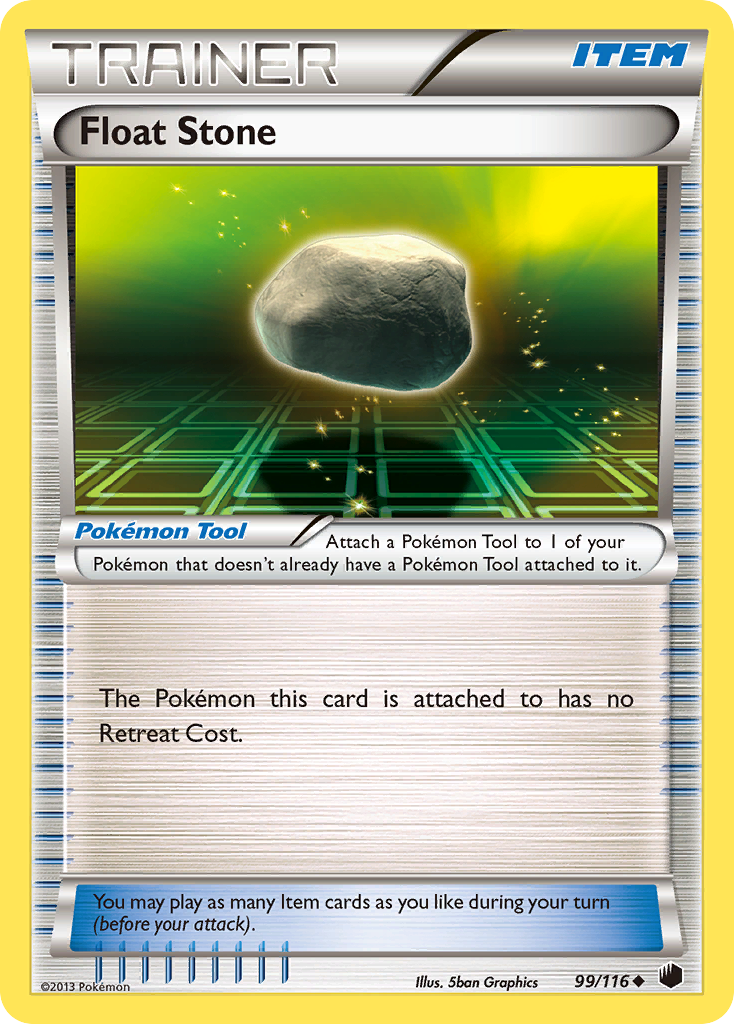 Float Stone 99/116 Pokémon card from Plasma Freeze (2013), English Uncommon