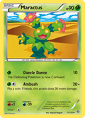 Maractus 11/135 Pokémon card from Plasma Storm (2013), English Uncommon