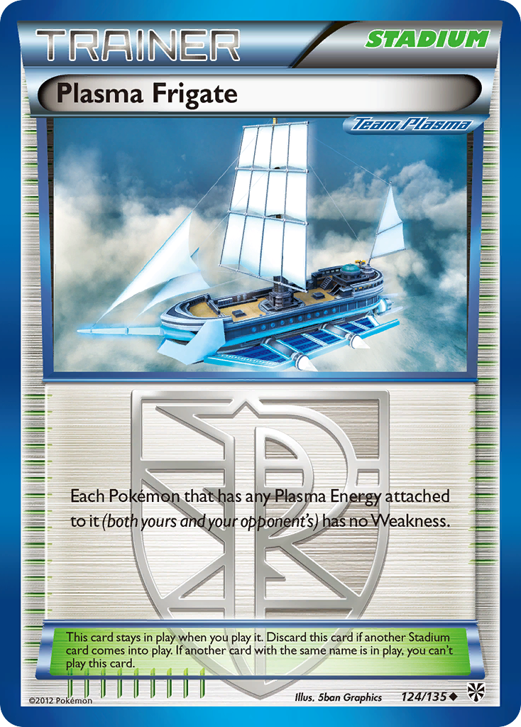 Plasma Frigate 124/135 Pokémon card from Plasma Storm (2013), English Uncommon