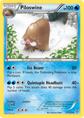 Piloswine 27/135 Pokémon card from Plasma Storm (2013), English Uncommon
