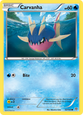 Carvanha 32/135 Pokémon card from Plasma Storm (2013), English Common