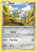 Klink 88/135 Pokémon card from Plasma Storm (2013), English Common