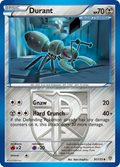 Durant 91/135 Pokémon card from Plasma Storm (2013), English Uncommon