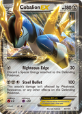 Cobalion-EX 93/135 Pokémon card from Plasma Storm (2013), English Rare Holo EX