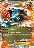 White Kyurem-EX 96/135 Pokémon card from Plasma Storm (2013), English Rare Holo EX