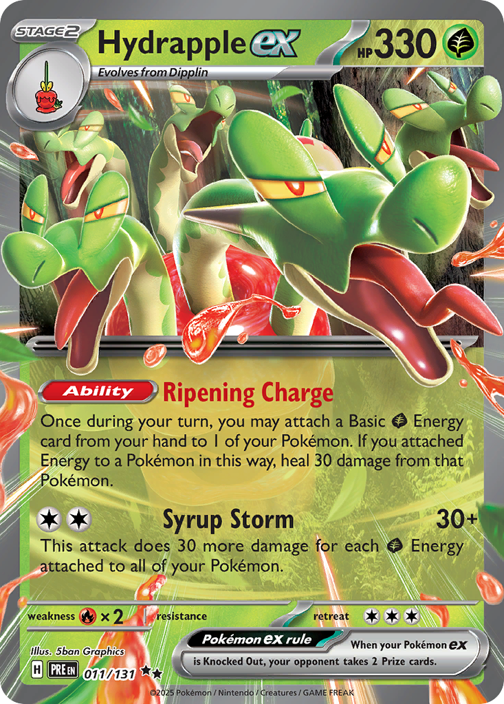 Hydrapple ex 11/131 — English Pokémon Prismatic Evolutions (2025)