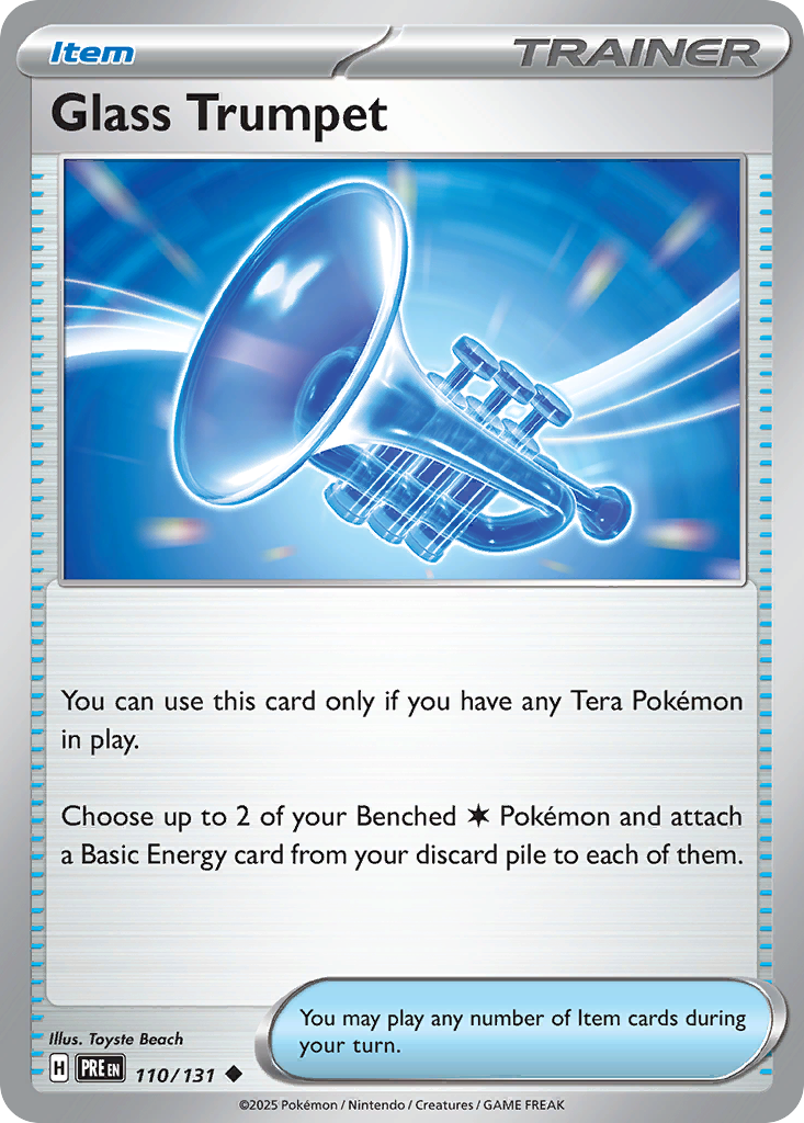 Glass Trumpet 110/131 — English Pokémon Prismatic Evolutions (2025)