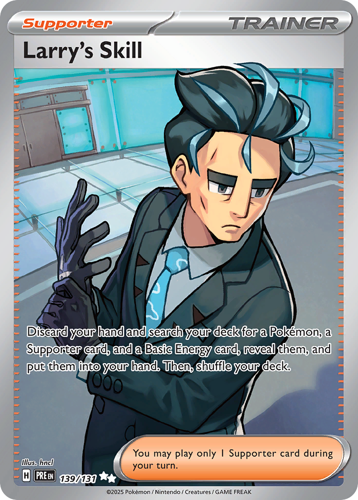 Larry's Skill 139/131 — English Pokémon Prismatic Evolutions (2025)