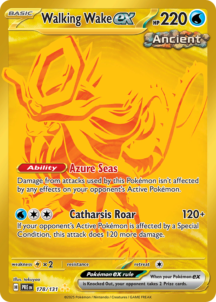 Walking Wake ex 178/131 — English Pokémon Prismatic Evolutions (2025)