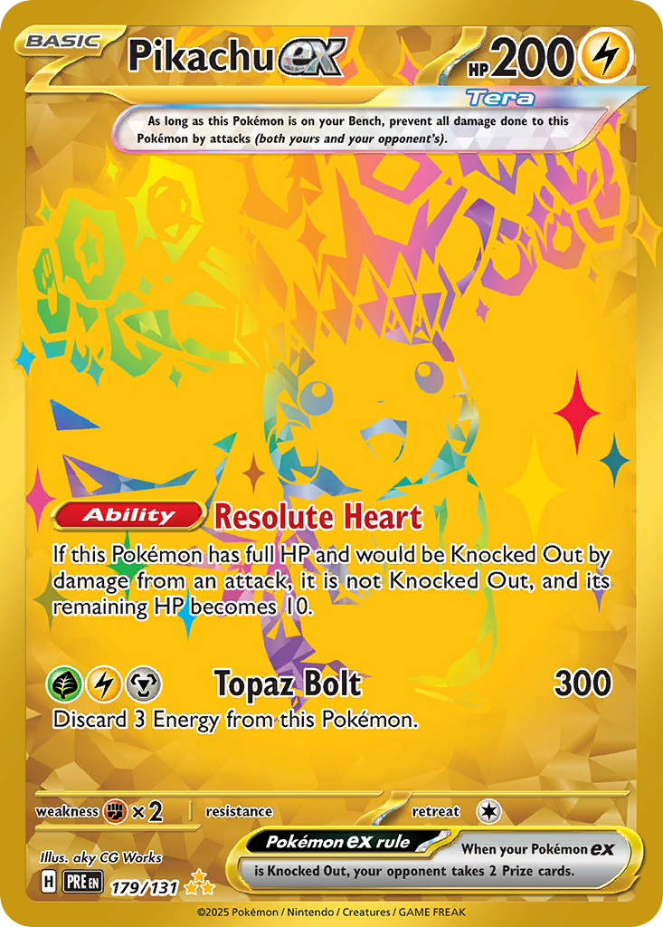 Pikachu ex 179/131 Prismatic Evolutions | GATECRASH
