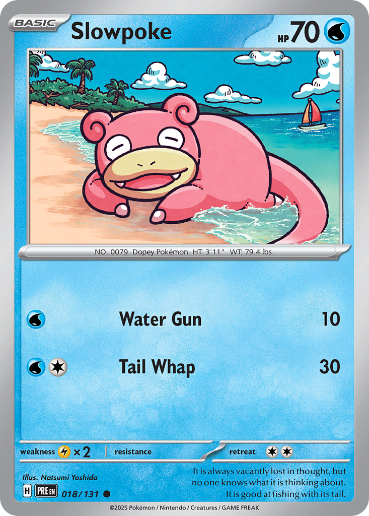 Slowpoke 18/131 — English Pokémon Prismatic Evolutions (2025)