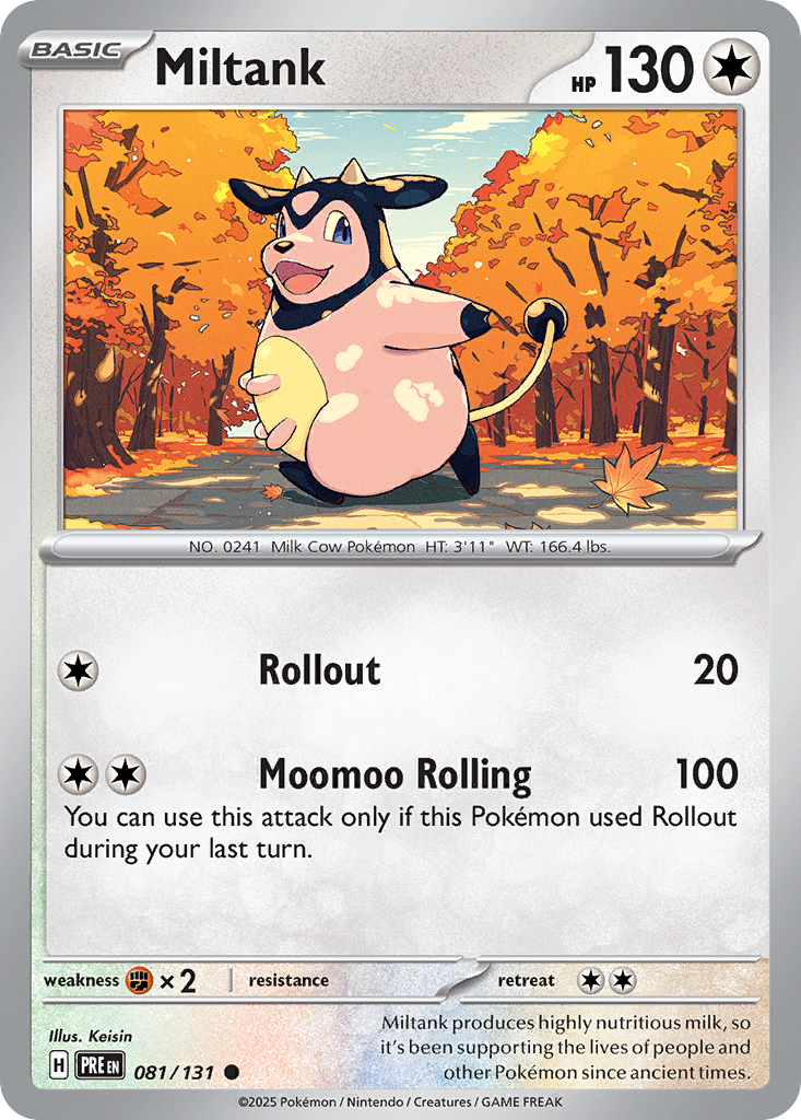 Miltank 81/131 — English Pokémon Prismatic Evolutions (2025)