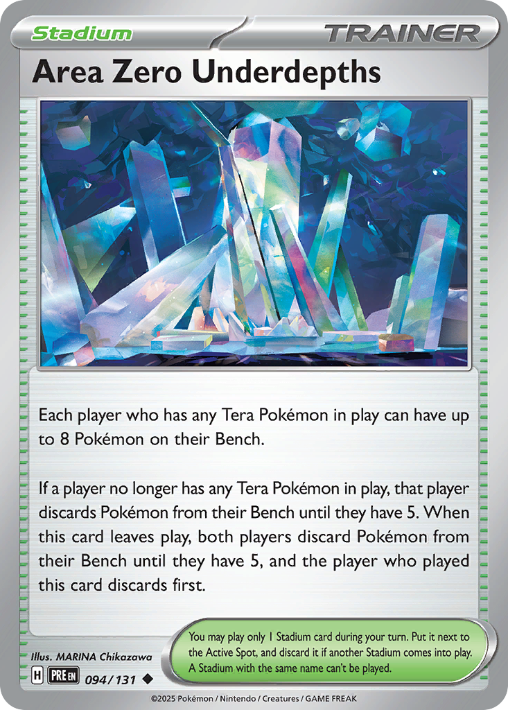 Area Zero Underdepths 94/131 — English Pokémon Prismatic Evolutions (2025)