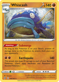 Whiscash 100/192 English Pokémon card from Rebel Clash (2020)