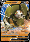 Sandaconda V 108/192 English Pokémon card from Rebel Clash (2020)