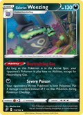 Galarian Weezing 113/192 English Pokémon card from Rebel Clash (2020)