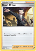 Boss's Orders 154/192 English Pokémon card from Rebel Clash (2020)
