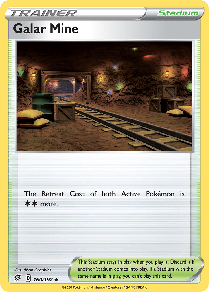 Galar Mine 160/192 English Pokémon card from Rebel Clash (2020)