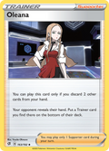 Oleana 163/192 English Pokémon card from Rebel Clash (2020)