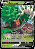 Rillaboom V 17/192 English Pokémon card from Rebel Clash (2020)