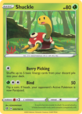 Shuckle 5/192 English Pokémon card from Rebel Clash (2020)