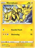 Electabuzz 58/192 English Pokémon card from Rebel Clash (2020)