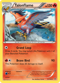 Talonflame 15/108 English Pokémon card from Roaring Skies (2015)