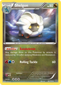 Shelgon 56/108 English Pokémon card from Roaring Skies (2015)