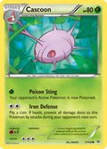 Cascoon 6/108 English Pokémon card from Roaring Skies (2015)