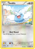Swablu 73/108 English Pokémon card from Roaring Skies (2015)