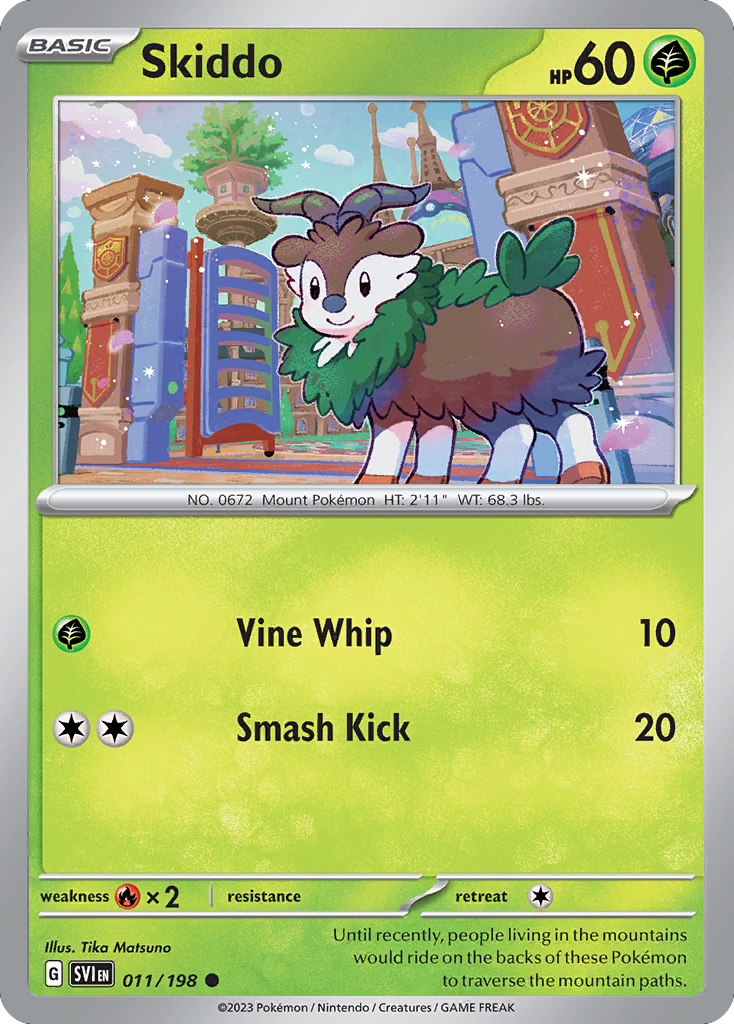 Skiddo 11/198 — English Pokémon Scarlet & Violet (2023)