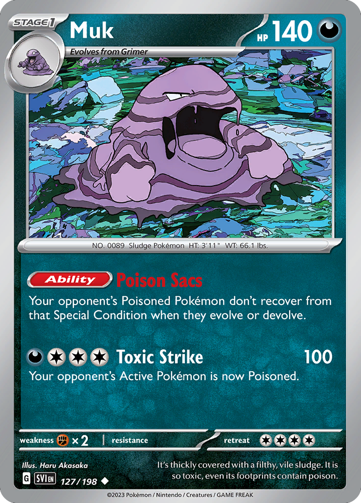 Muk 127/198 — English Pokémon Scarlet & Violet (2023)
