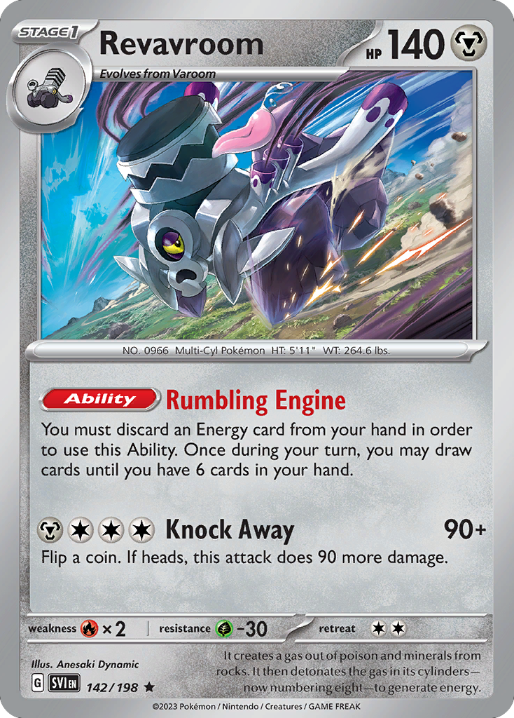 Revavroom 142/198 — English Pokémon Scarlet & Violet (2023)