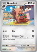 Greedent 152/198 — English Pokémon Scarlet & Violet (2023)