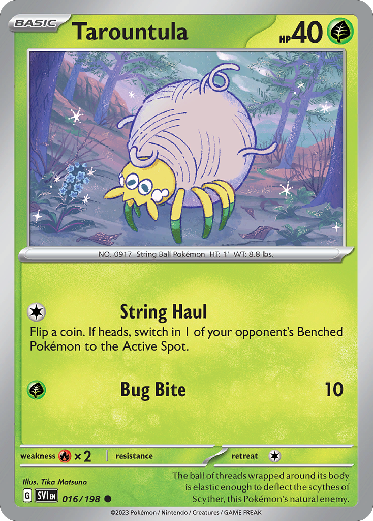 Tarountula 16/198 — English Pokémon Scarlet & Violet (2023)