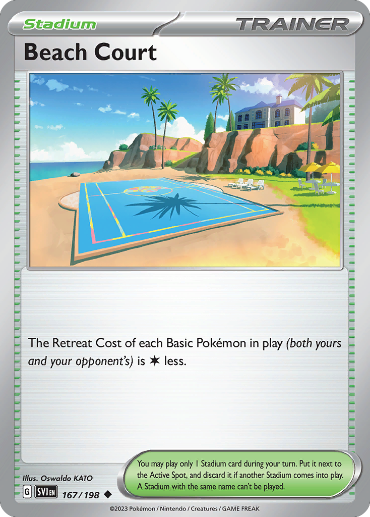 Beach Court 167/198 — English Pokémon Scarlet & Violet (2023)