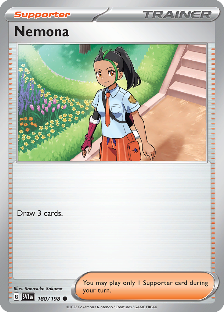 Nemona 180/198 — English Pokémon Scarlet & Violet (2023)